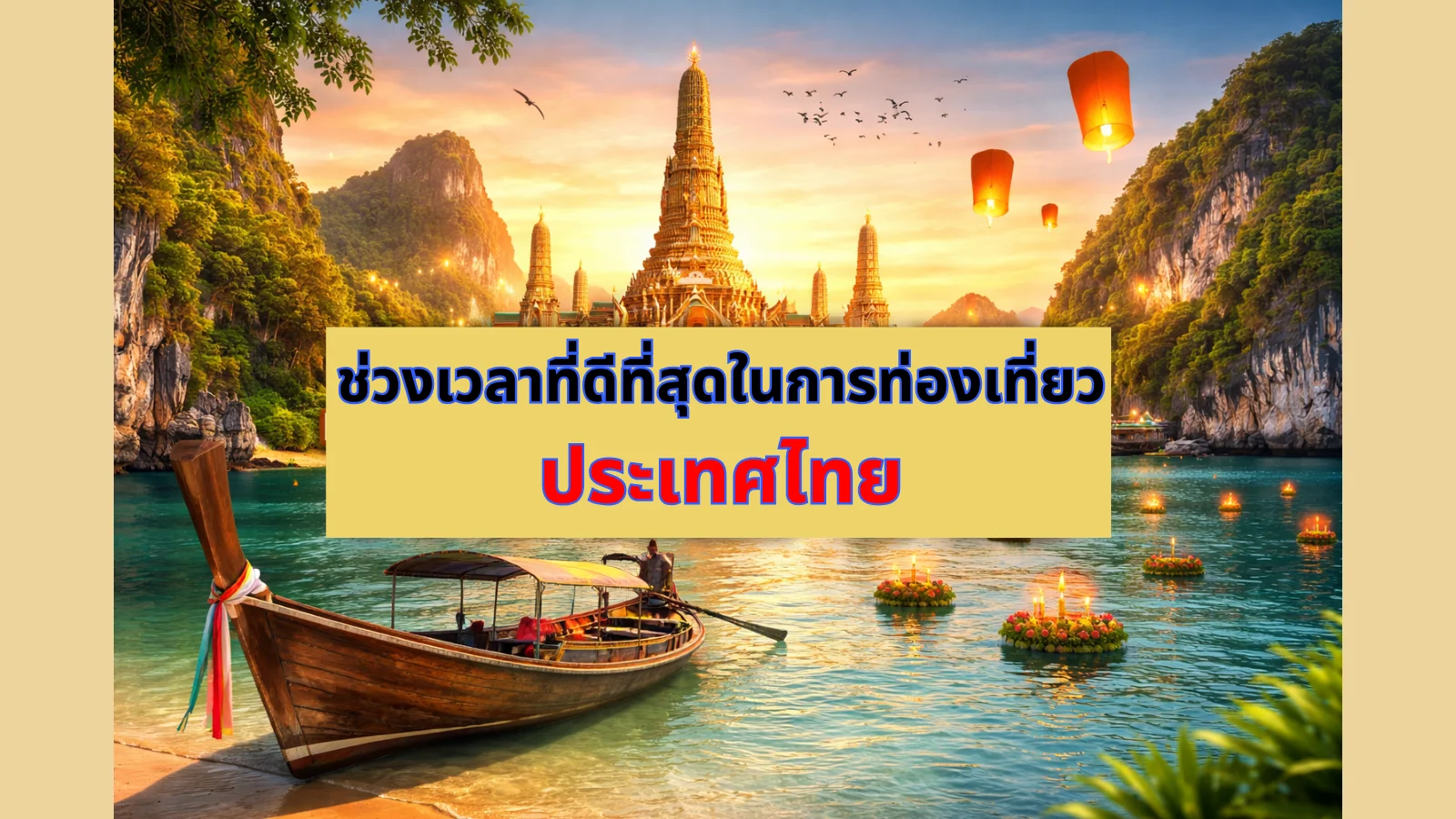 ช่วงเวลาที่ดีที่สุดในการเที่ยวประเทศไทย